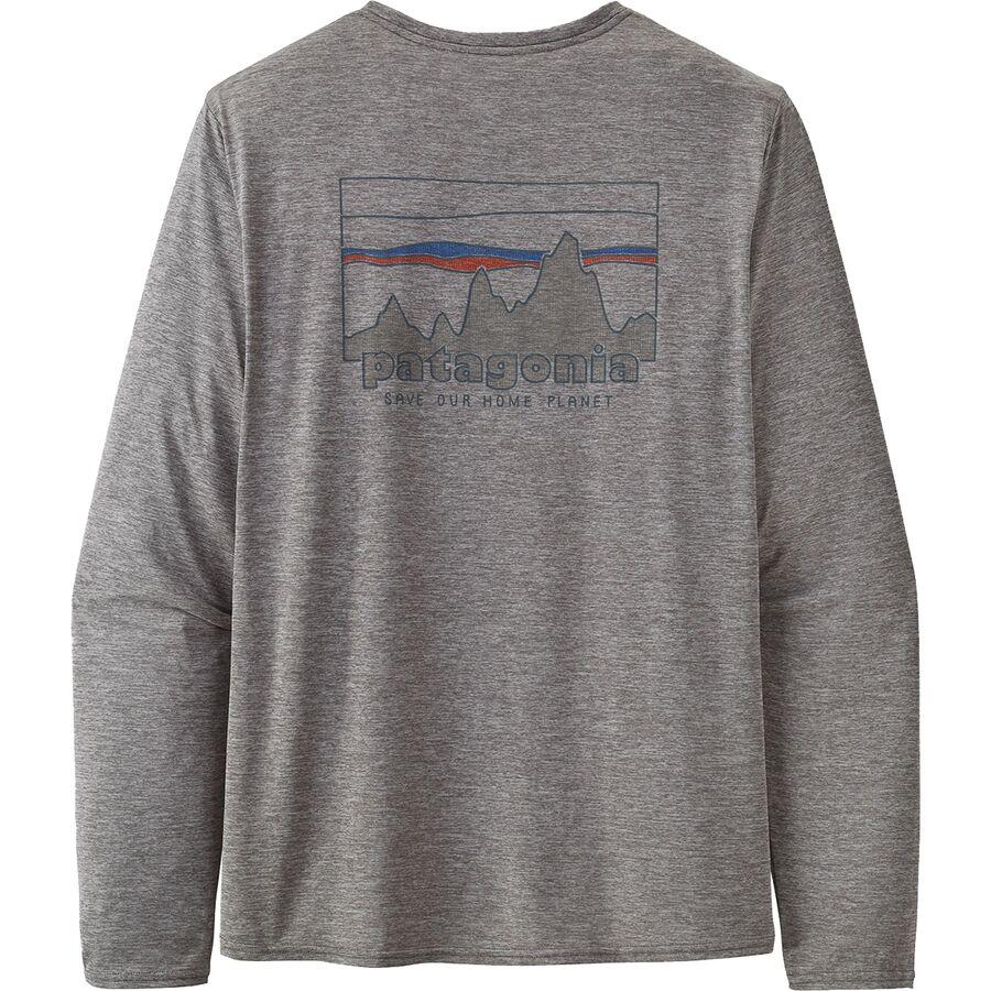Patagonia Capilene Cool Daily Graphic Long-Sleeve Shirt - Men's Strataspire: Beeswax Tan X-Dye