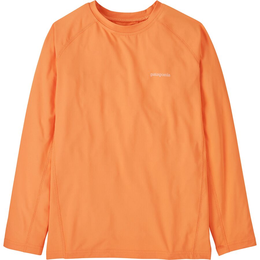 Patagonia Capilene Silkweight Long-Sleeve Rashguard - Kids' Boardshort Logo: Heirloom Peach
