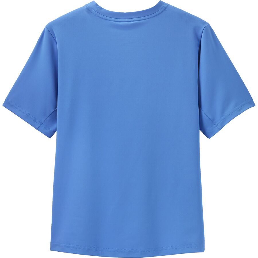 Patagonia Capilene Silkweight T-Shirt - Kids' Boardshort Logo: Abundant Blue