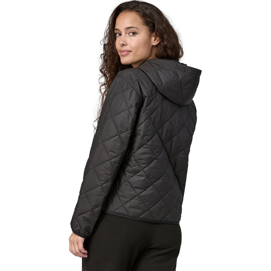 Patagonia Diamond Quilted Bomber Hoodie - Women's Black
