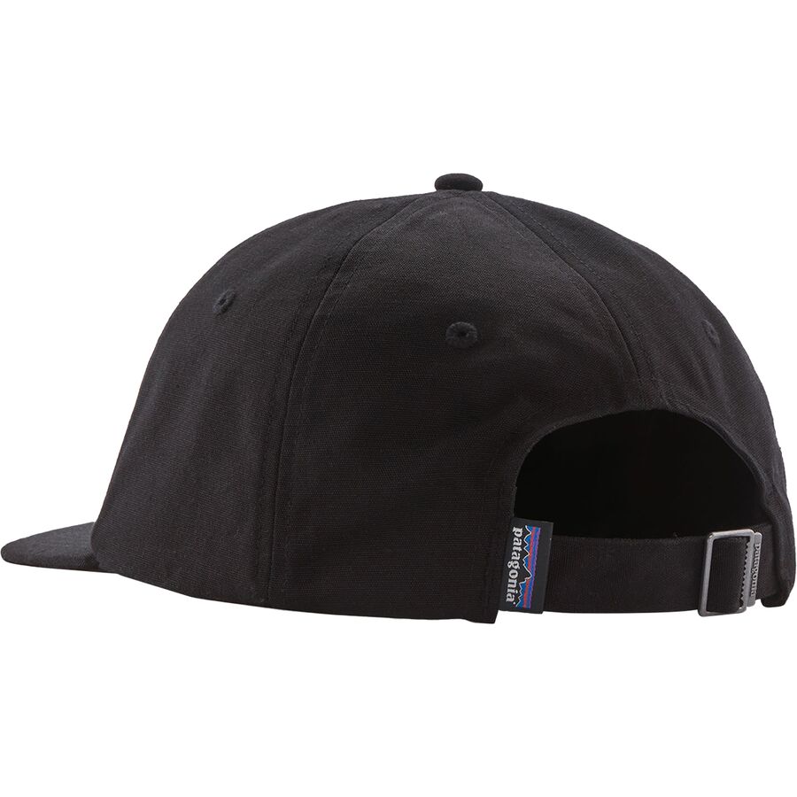 Patagonia Fitz Roy Icon Trad Cap Text Logo: Birch White W/Grayling Brown