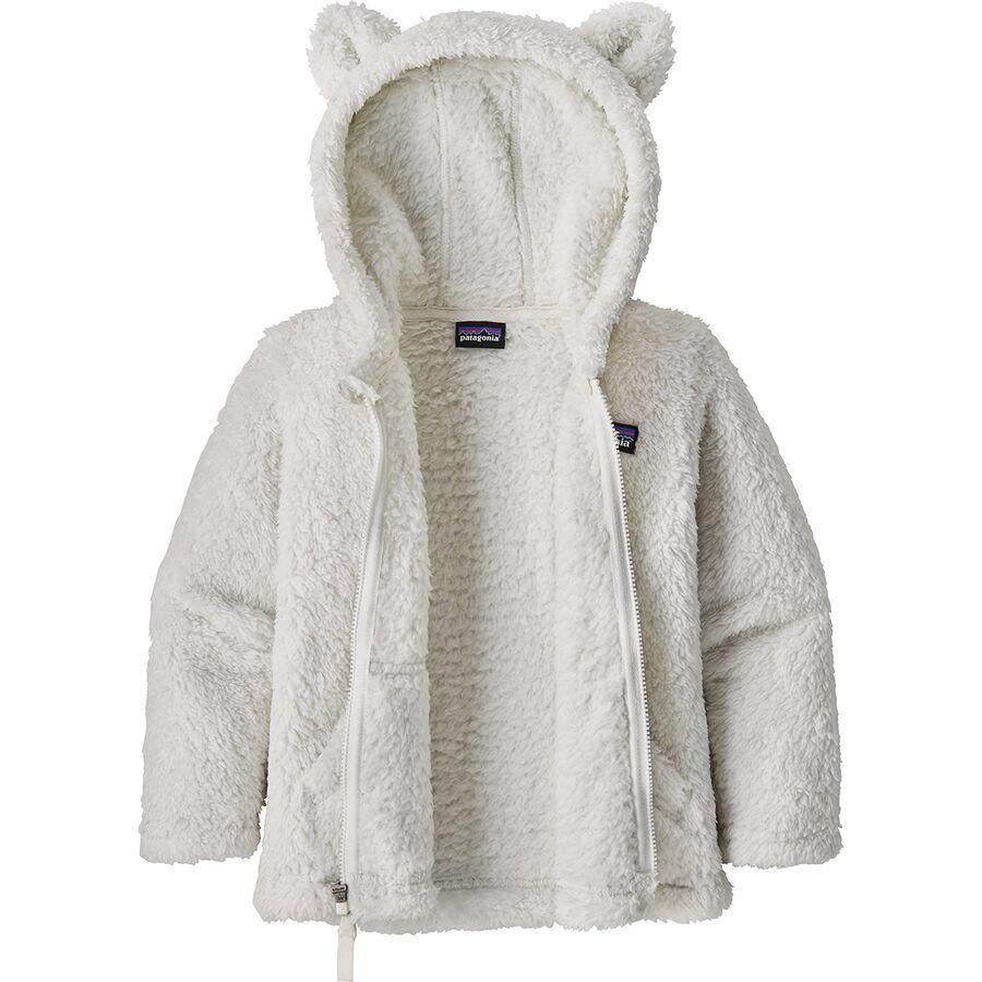 Patagonia Furry Friends Fleece Hooded Jacket - Infants' Birch White
