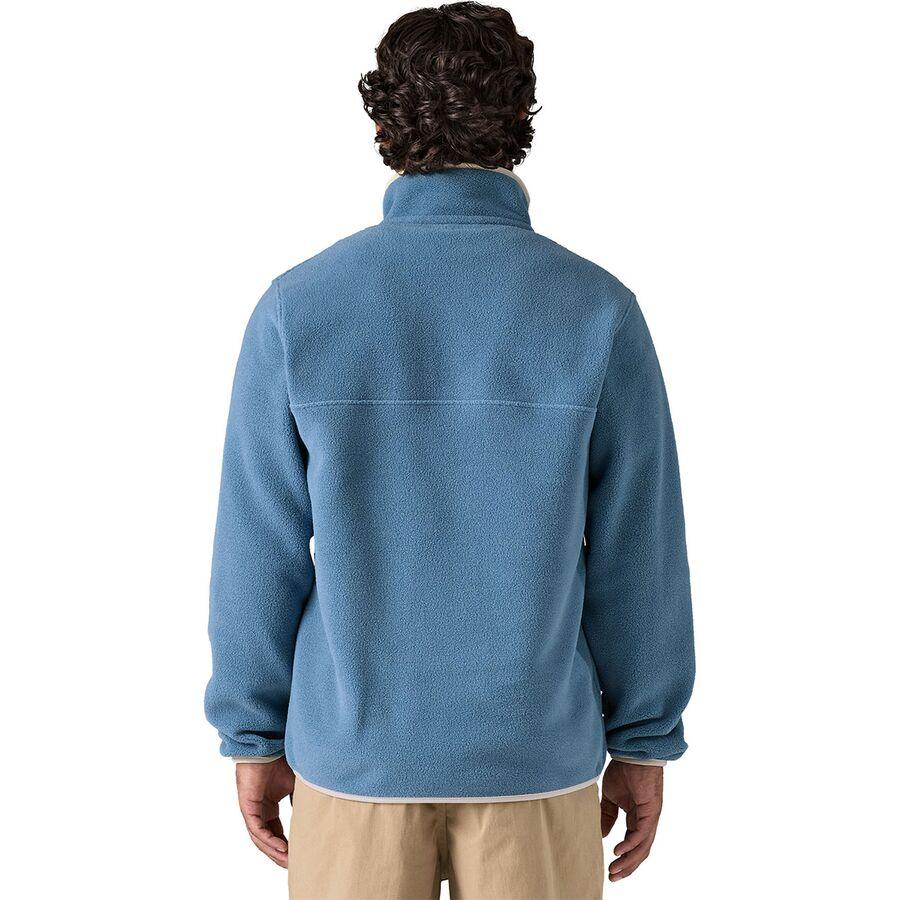 Patagonia Lightweight Synchilla Snap-T Fleece Pullover - Men's Oatmeal Heather W/Smolder Blue