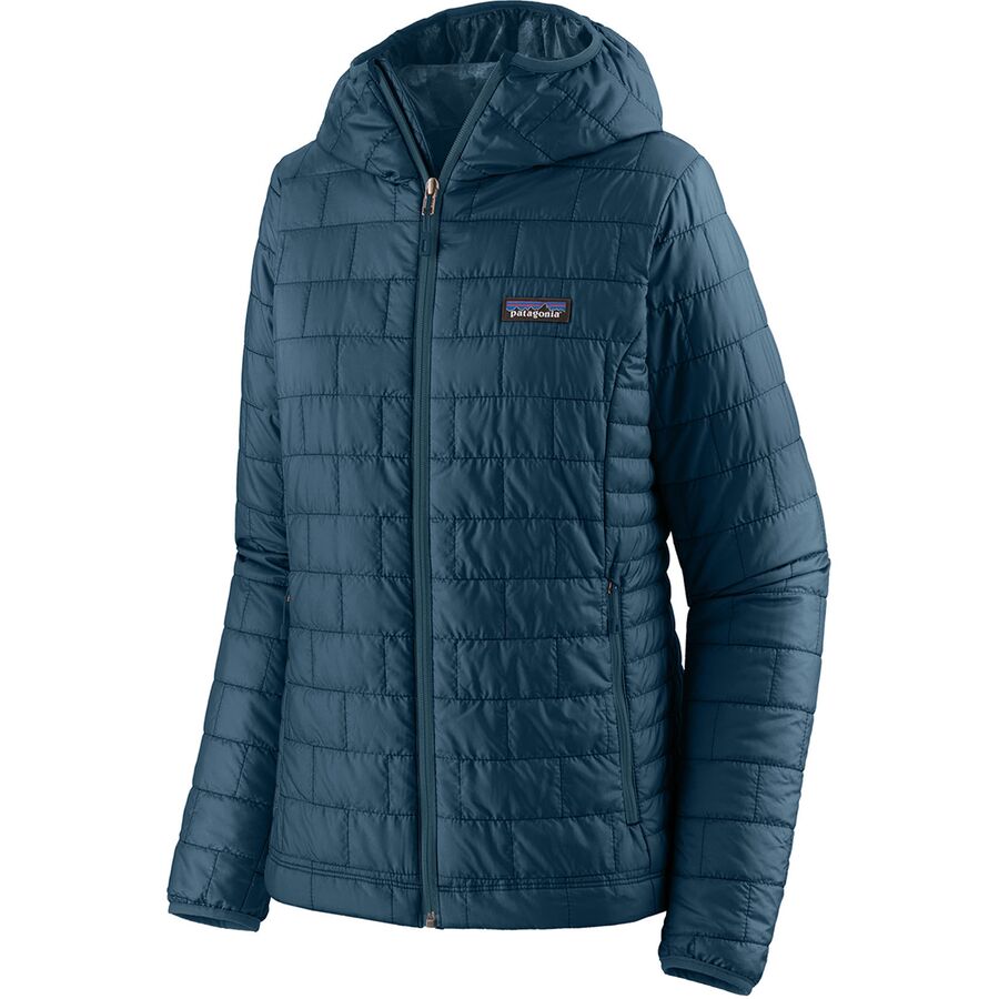 Patagonia Nano Puff Hooded Insulated Jacket - Women's Fleck Blue