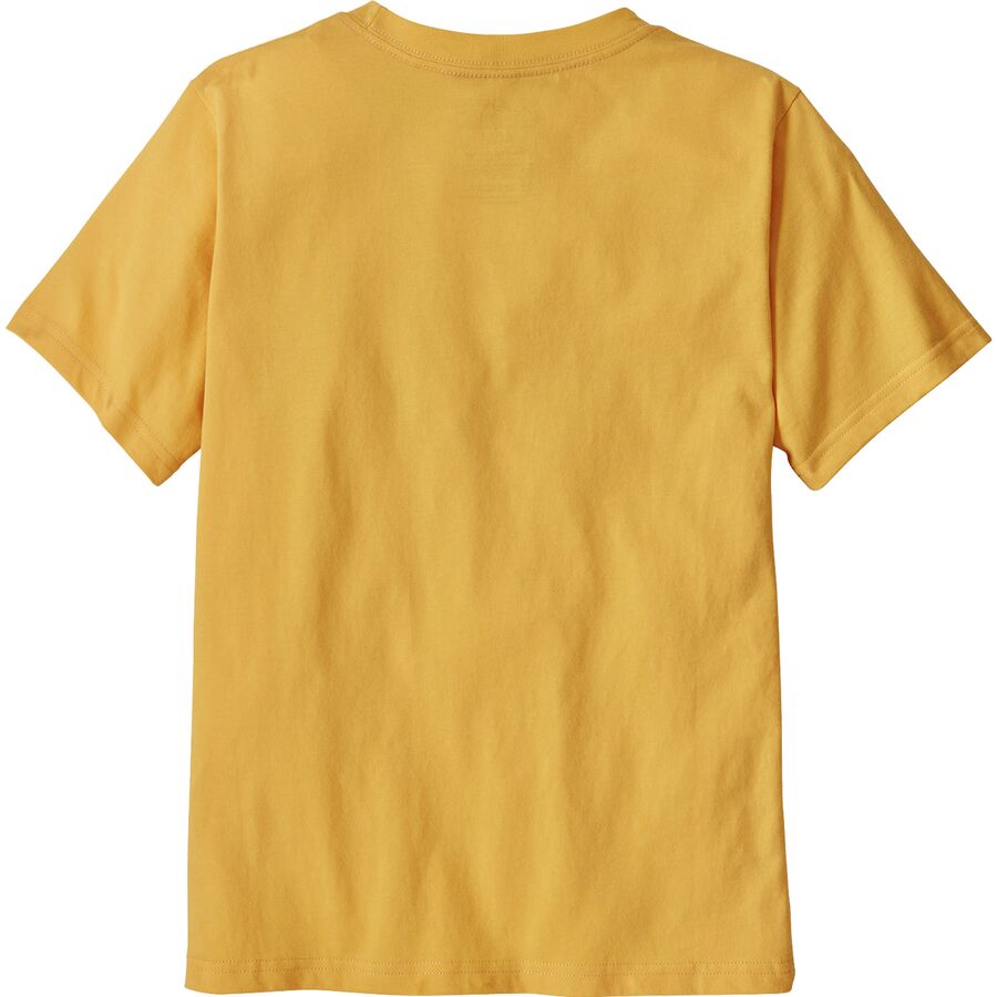 Patagonia P-6 Logo T-Shirt - Kids' Ink Black