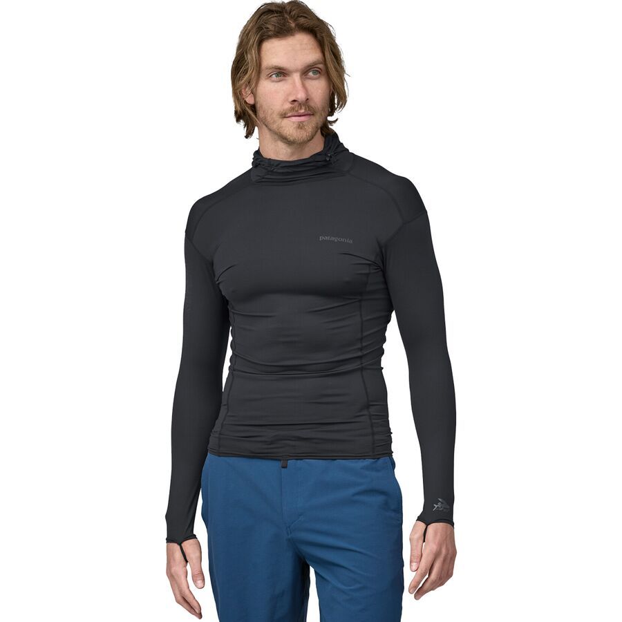 Patagonia R0 Hooded Sun Shirt - Men's Ink Black
