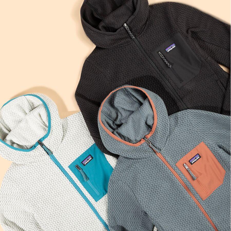 Patagonia R1 Air Full-Zip Hooded Jacket - Boys' Black