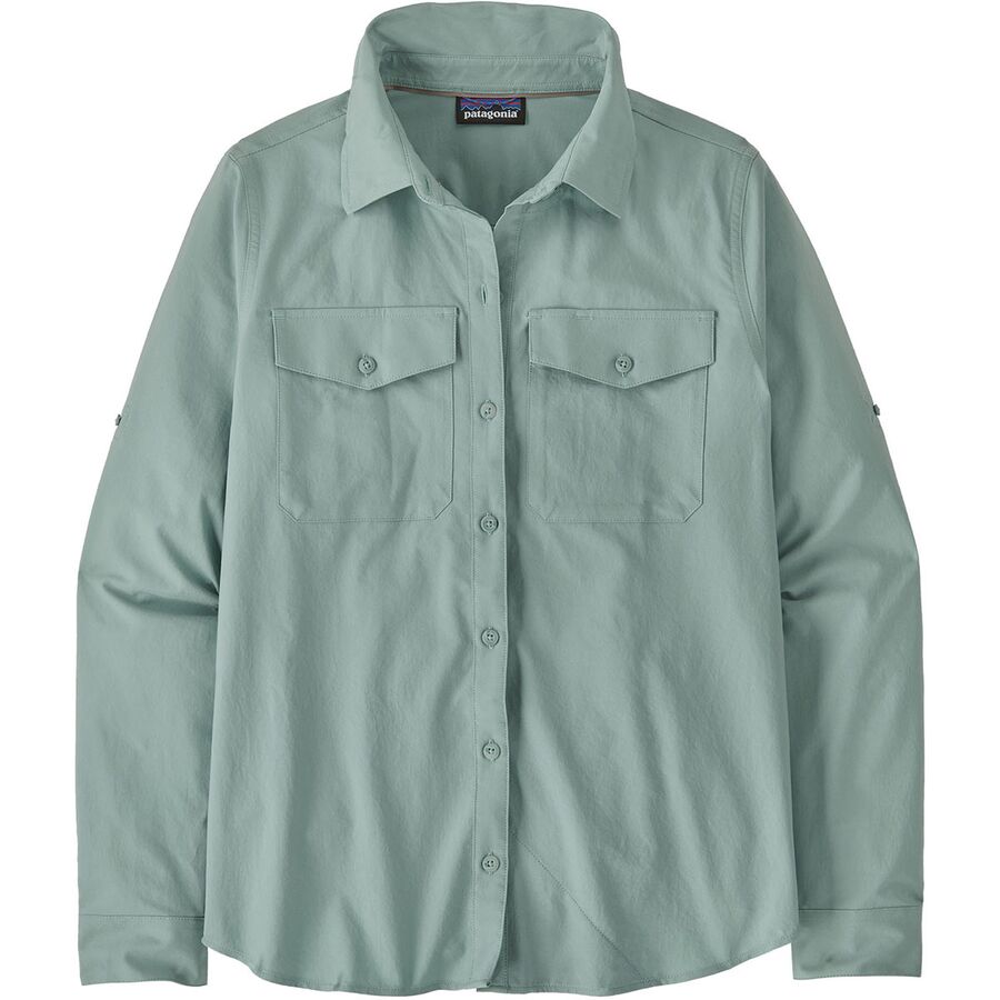 Patagonia Self Guided Long-Sleeve Sun Shirt - Women's North Fork: Crisp Grey