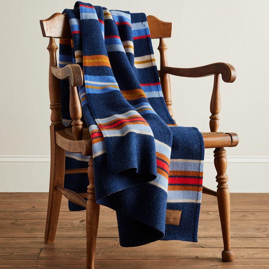 Pendleton Bridger Stripe Throw Blanket Navy