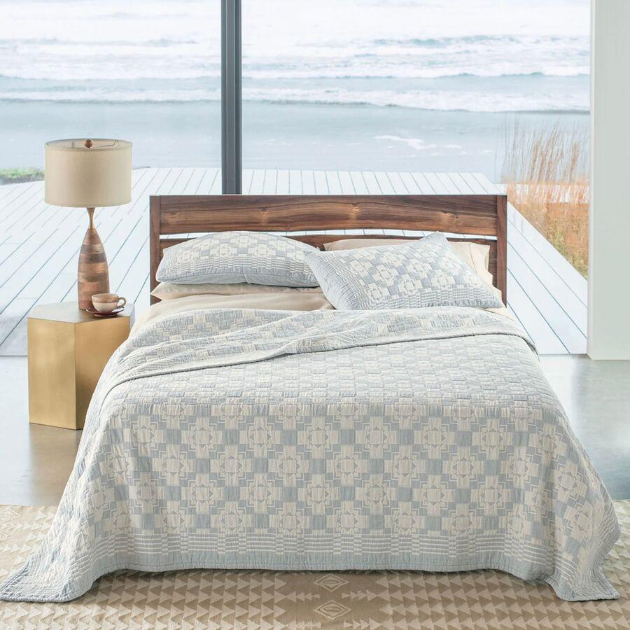 Pendleton Cotton Matelasse Blanket Chief Joseph Slate