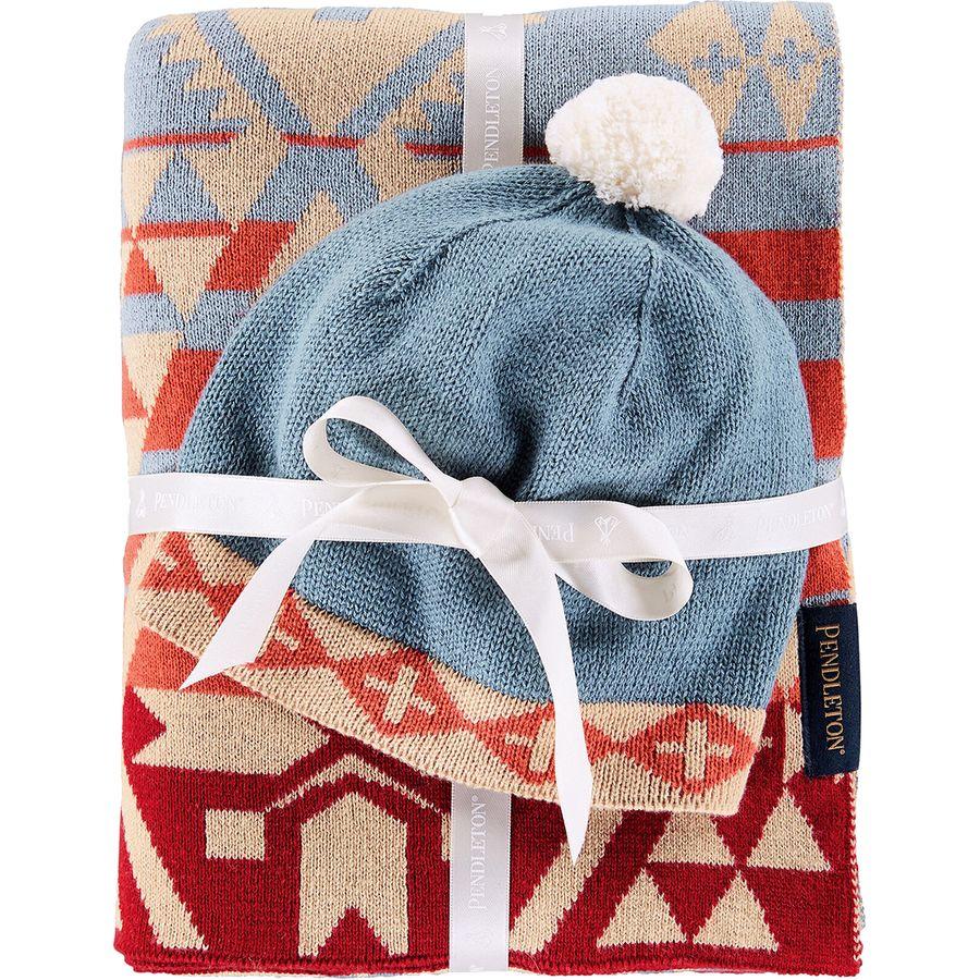 Pendleton Knit Baby Blanket + Beanie - Infants' Canyonlands