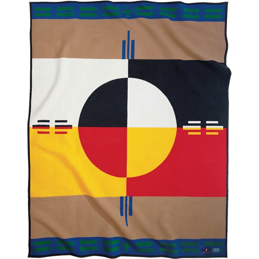 Pendleton Legendary Collection Blanket Circle Of Life Khaki
