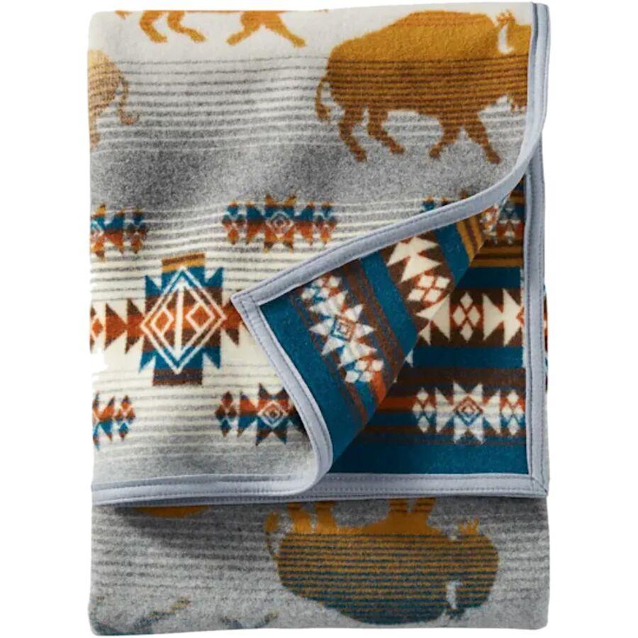 Pendleton Prairie Rush Hour Throw Blanket Grey