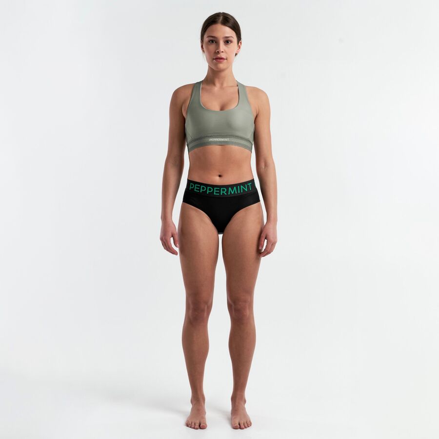 Peppermint Cycling Padded Underwear - Women's Black
