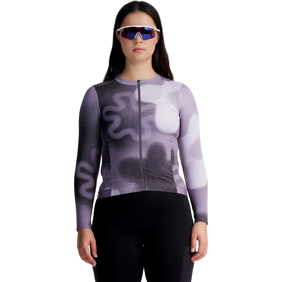 Peppermint Cycling Signature Long-Sleeve Jersey - Women's Blitz Cloudy