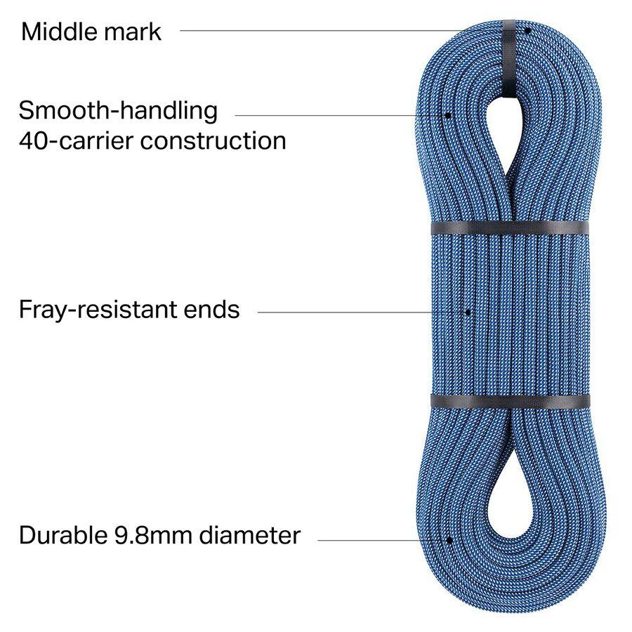 Petzl Contact Standard Climbing Rope - 9.8mm Blue