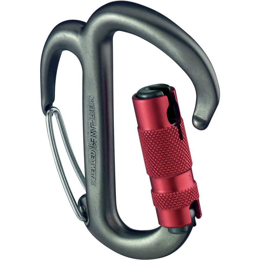 Petzl Freino Carabiner + Friction Spur Olive/Red