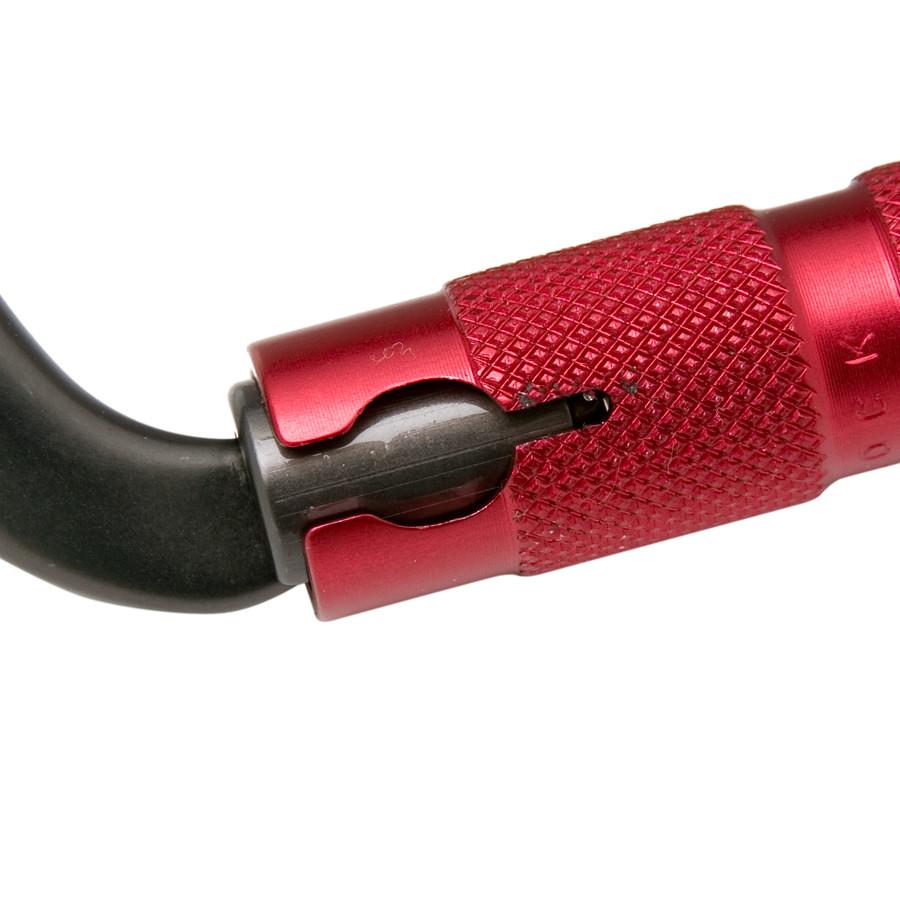 Petzl Freino Carabiner + Friction Spur Olive/Red