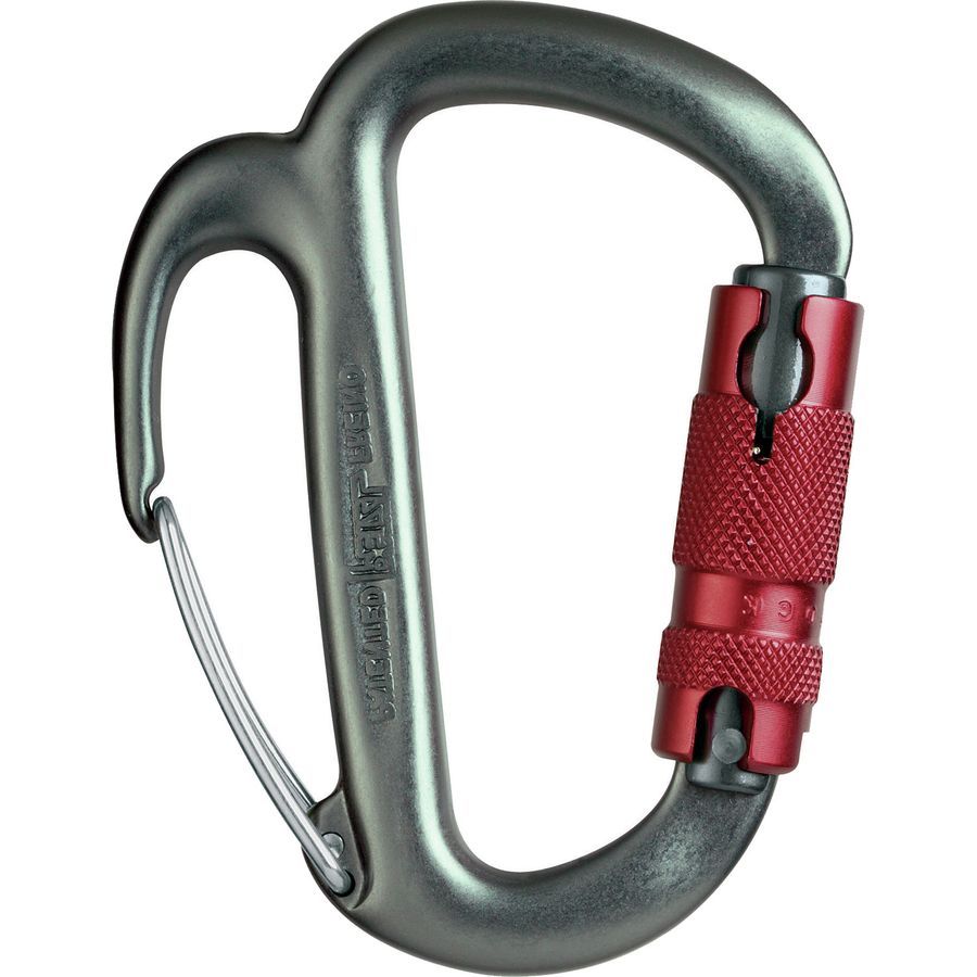 Petzl Freino Carabiner + Friction Spur Olive/Red