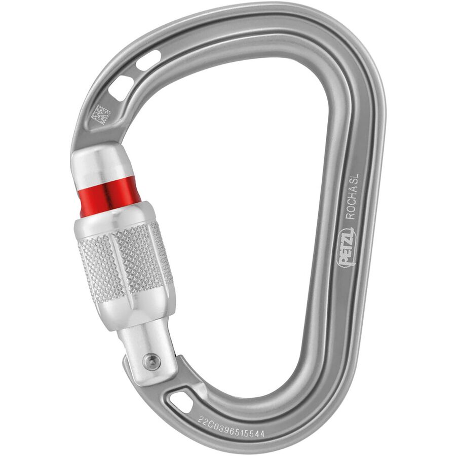 Petzl Rocha Screw Lock Carabiner Light Gray