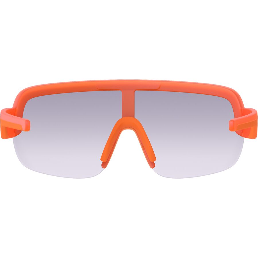 POC Aim Sunglasses Fluo. Orange Translucent/Clarity Road/Partly Sunny Gold