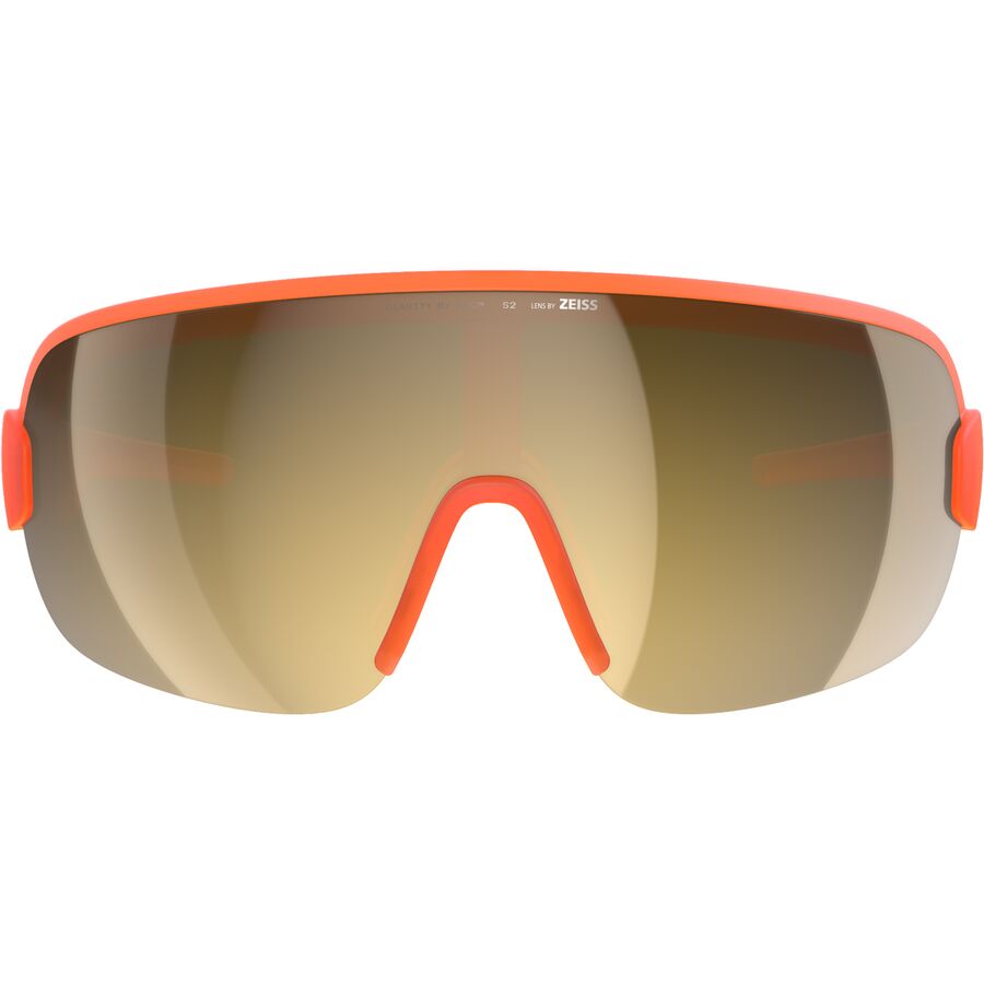 POC Aim Sunglasses Fluo. Orange Translucent/Clarity Road/Partly Sunny Gold