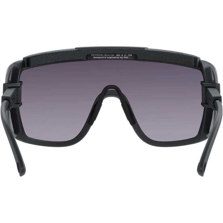 POC Devour Glacial Sunglasses Uranium Black/Clarity Universal/Sunny Grey