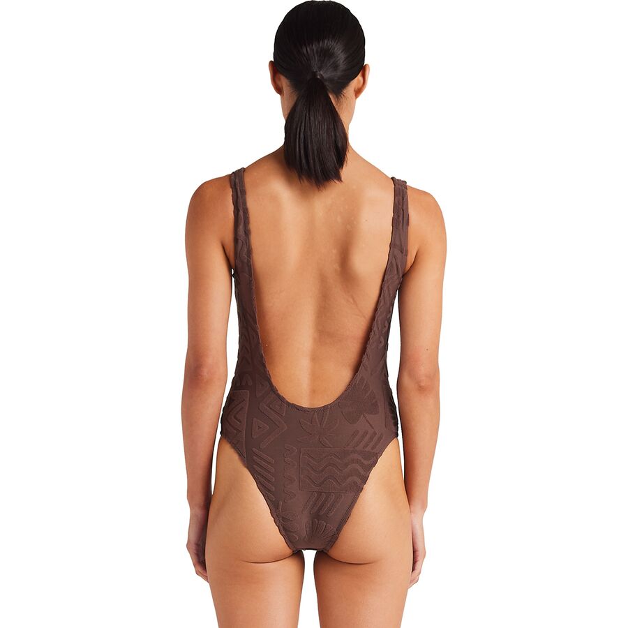Poolside Paradiso Mai Tai Scoop One-Piece Swimsuit - Women's Chocolate
