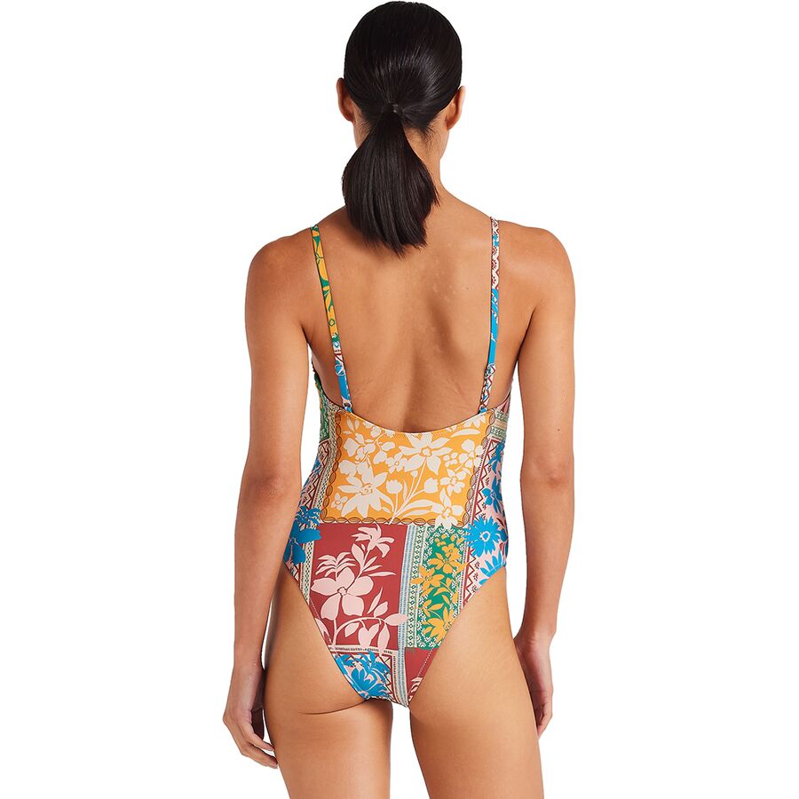 Poolside Paradiso Wildflower Singlet One-Piece Swimsuit - Women's Sunshine