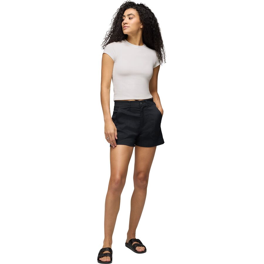 PrAna Baby Rib Short-Sleeve T-Shirt - Women's Soft White