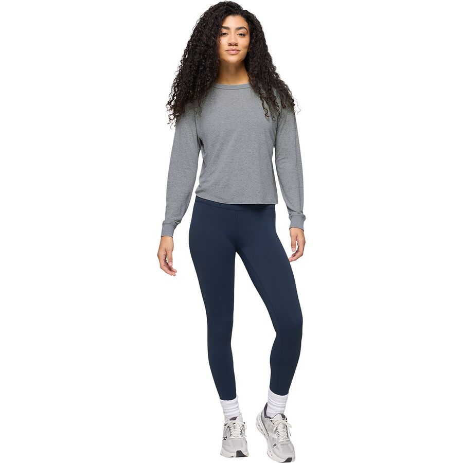 PrAna Cozy Up Long-Sleeve Crew - Women's Heather Grey