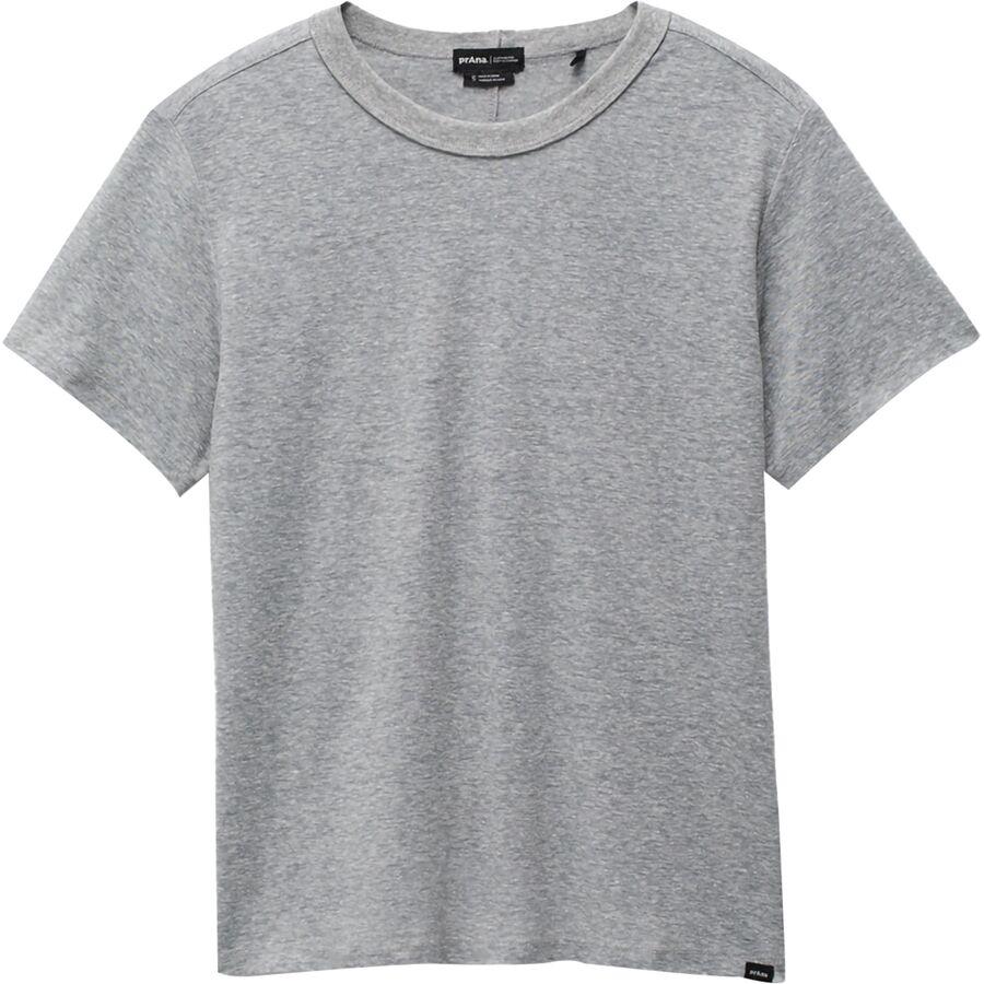 PrAna Cozy Up Short-Sleeve T-Shirt - Women's Heather Grey
