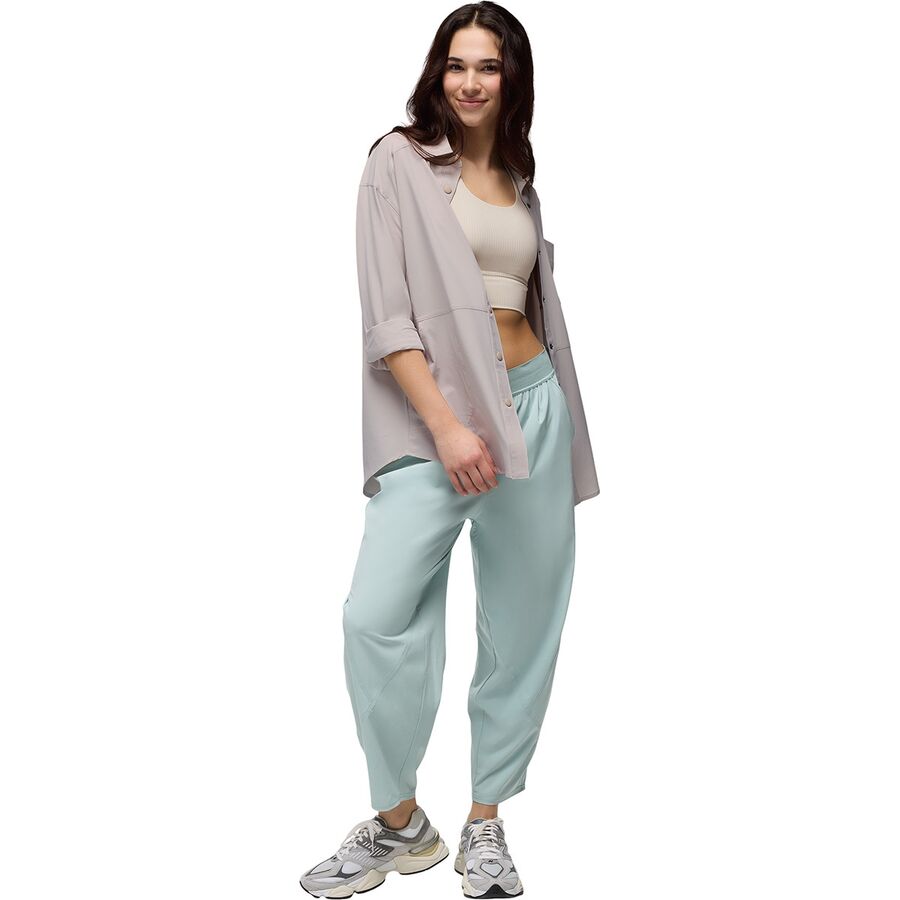 PrAna Railay Oversized Button Down Shirt - Women's Almond