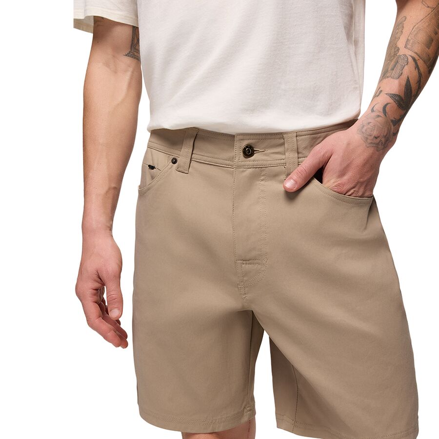 PrAna Stretch Zion 5 Pocket 8in Short - Men's Sandbar