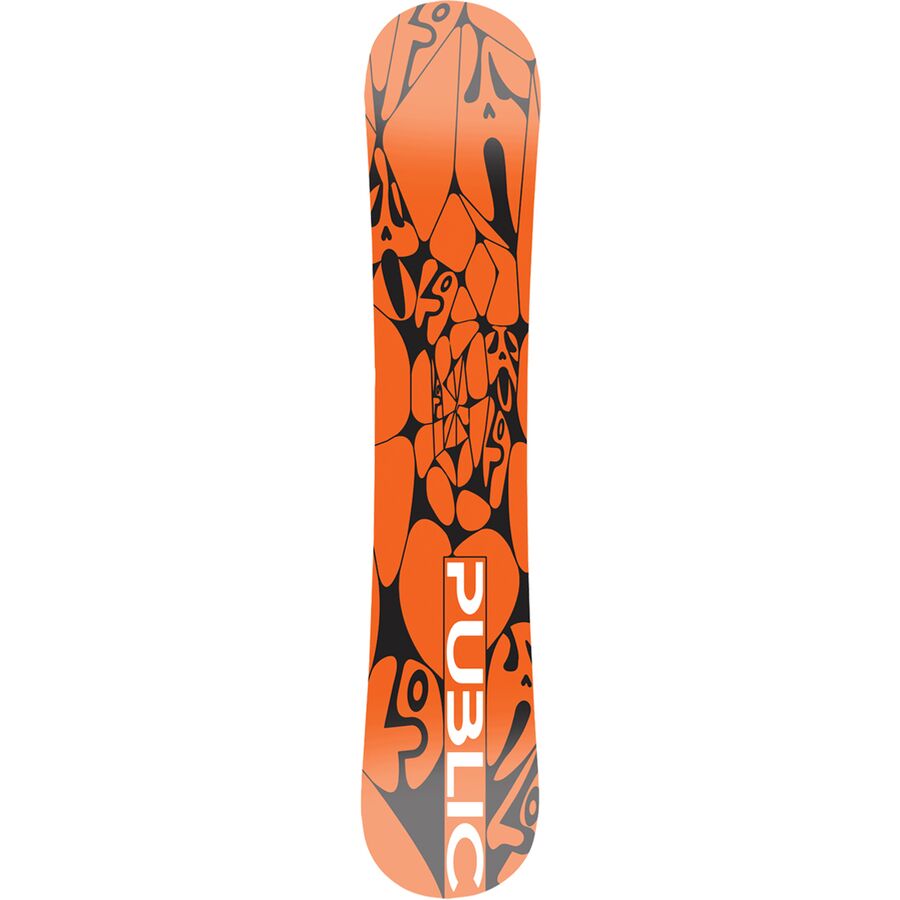 PUBLIC Snowboards General Public Snowboard - 2025 Black/Orange