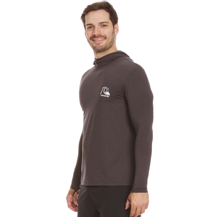 Quiksilver DNA Logo Surf Hoodie - Men's Phantom Heather
