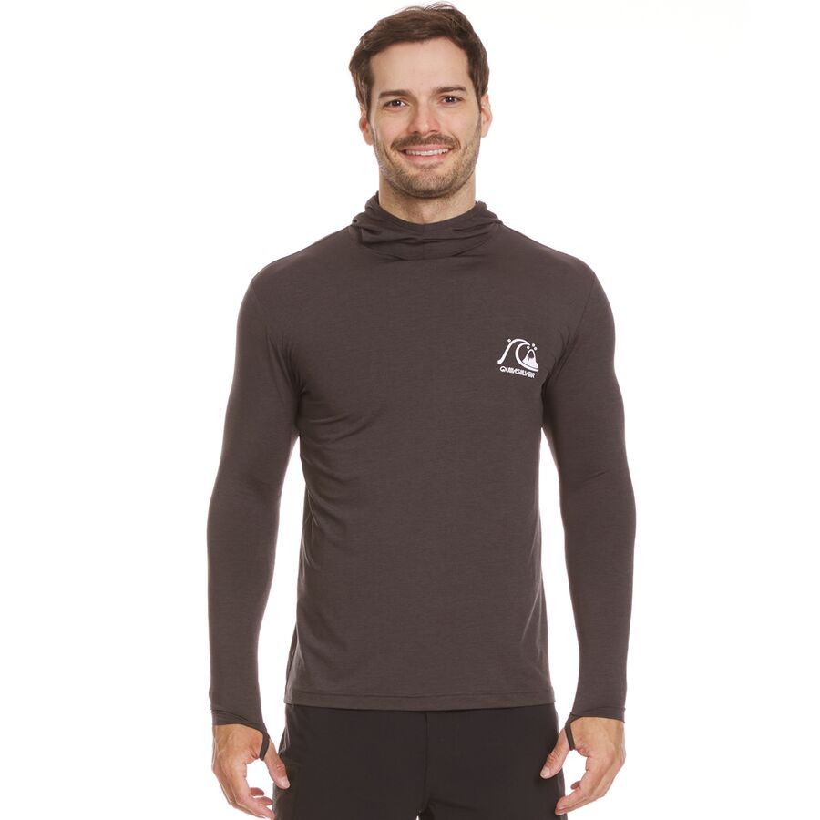 Quiksilver DNA Logo Surf Hoodie - Men's Phantom Heather