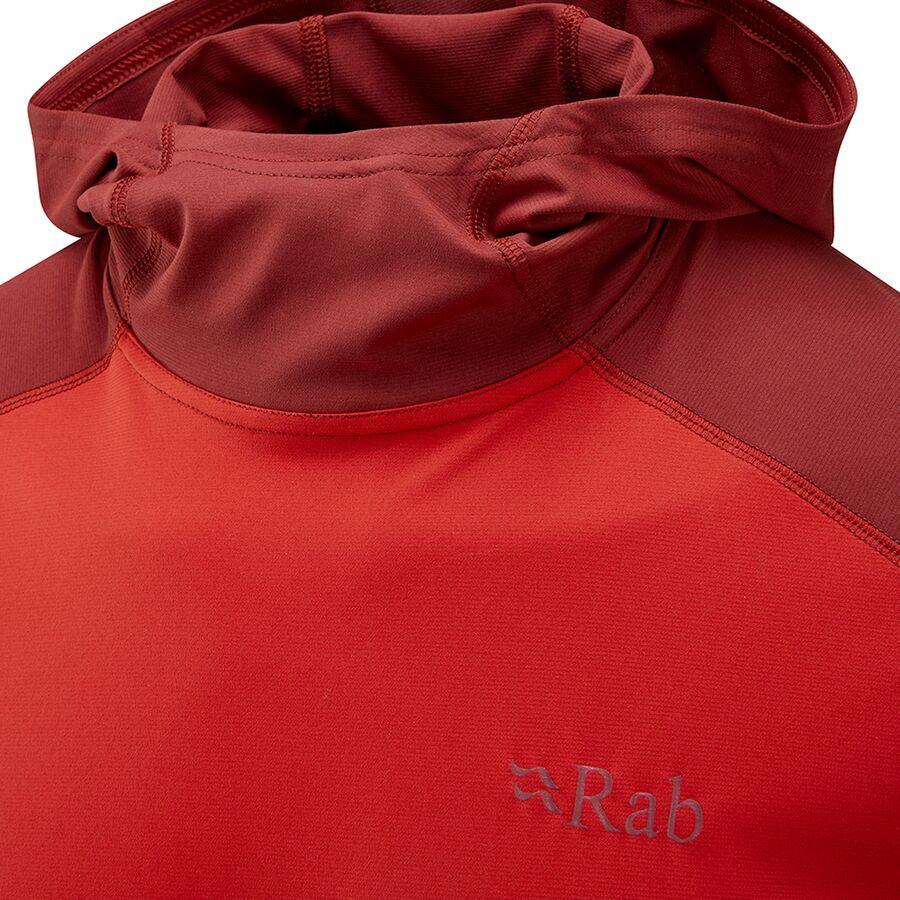 Rab Force Hooded Shirt - Men's Ascent Red/Oxblood Red