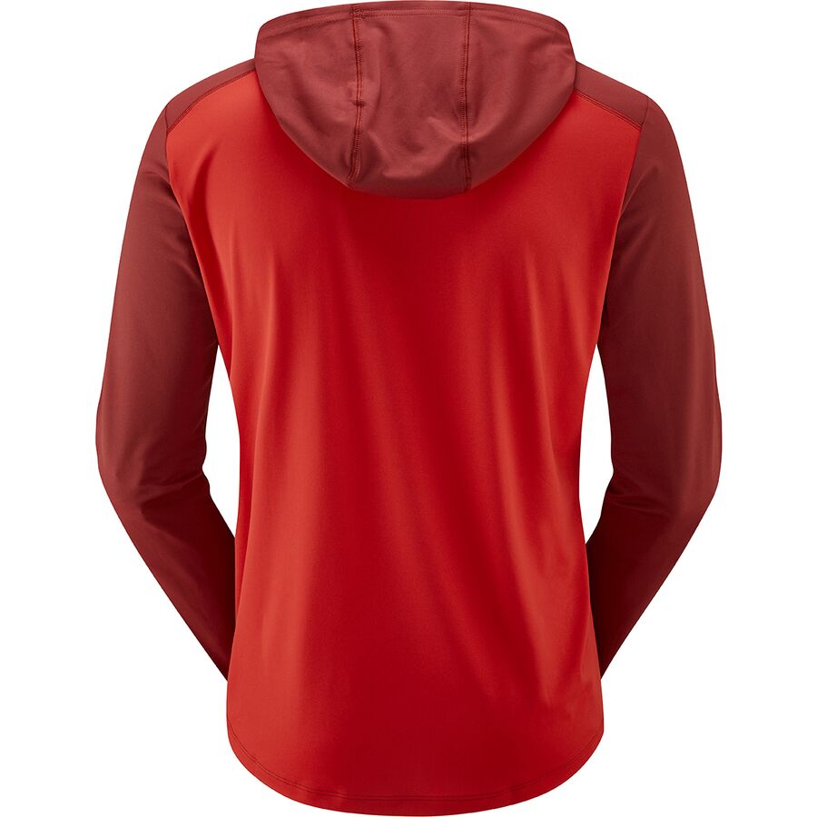 Rab Force Hooded Shirt - Men's Ascent Red/Oxblood Red