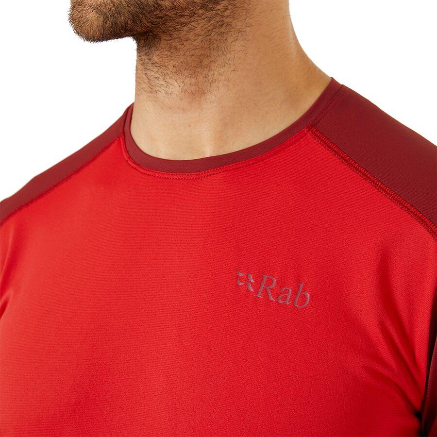 Rab Force Short-Sleeve T-Shirt - Men's Ascent Red/Oxblood Red