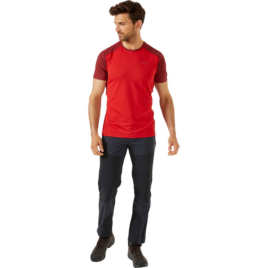 Rab Force Short-Sleeve T-Shirt - Men's Ascent Red/Oxblood Red