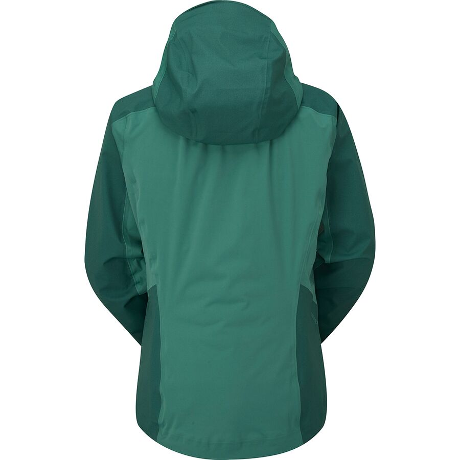 Rab Kinetic Alpine 2.0 Waterproof Jacket - Women's Green Slate/Eucalyptus