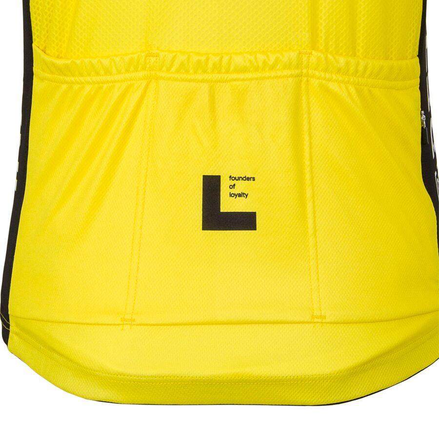 Racing-Gear Team Visma-Lease A Bike Short-Sleeve Jersey - Men's Yellow/Black
