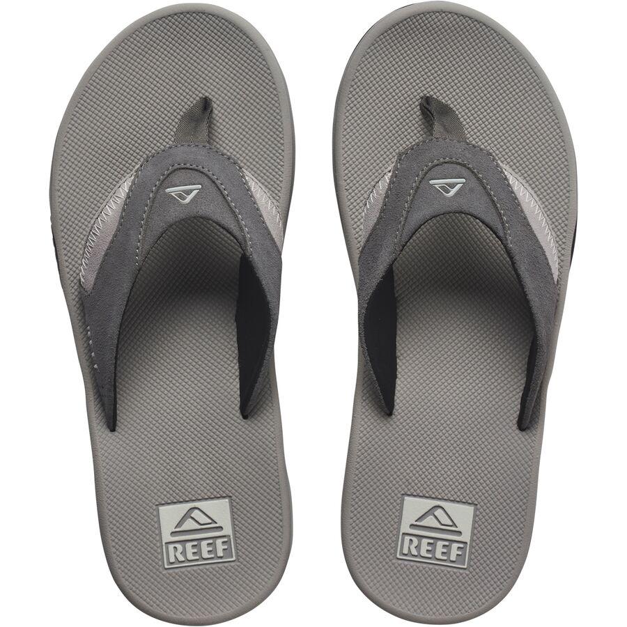 Reef Fanning Flip Flop - Men's Grey Suede