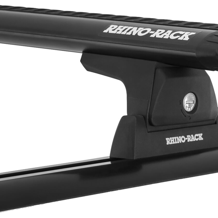 Rhino-Rack Cap Topper Track Mount Package + Aero Load Bars Black