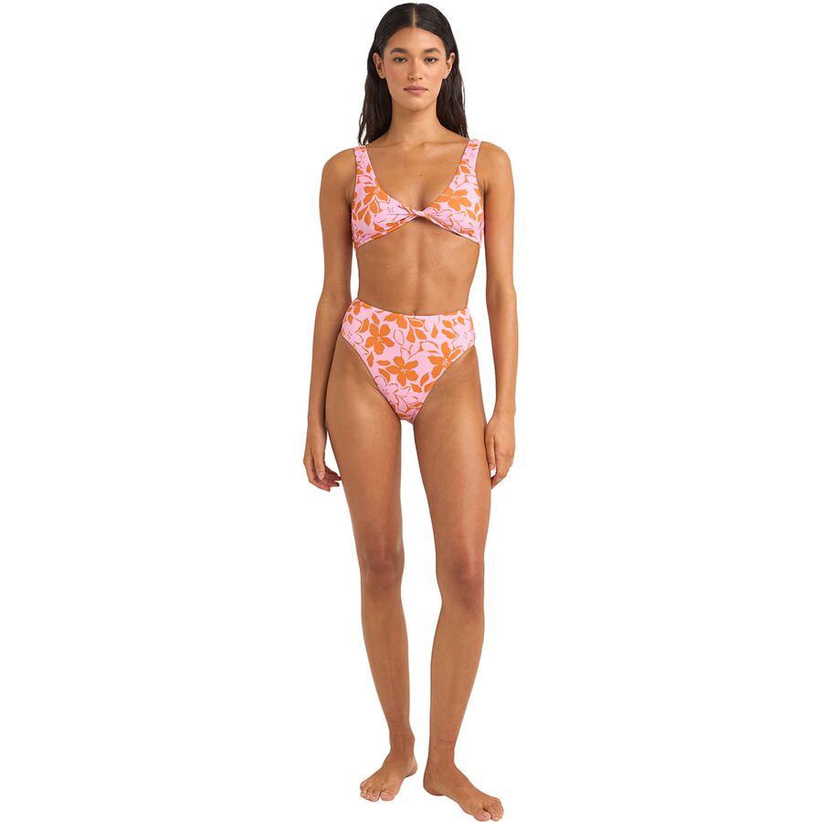 Rhythm Bora Bora Twist Front Bikini Top - Women's Pink