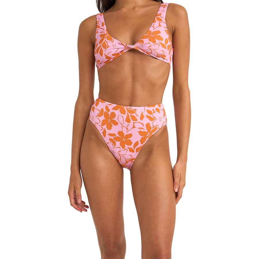 Rhythm Bora Bora Twist Front Bikini Top - Women's Pink