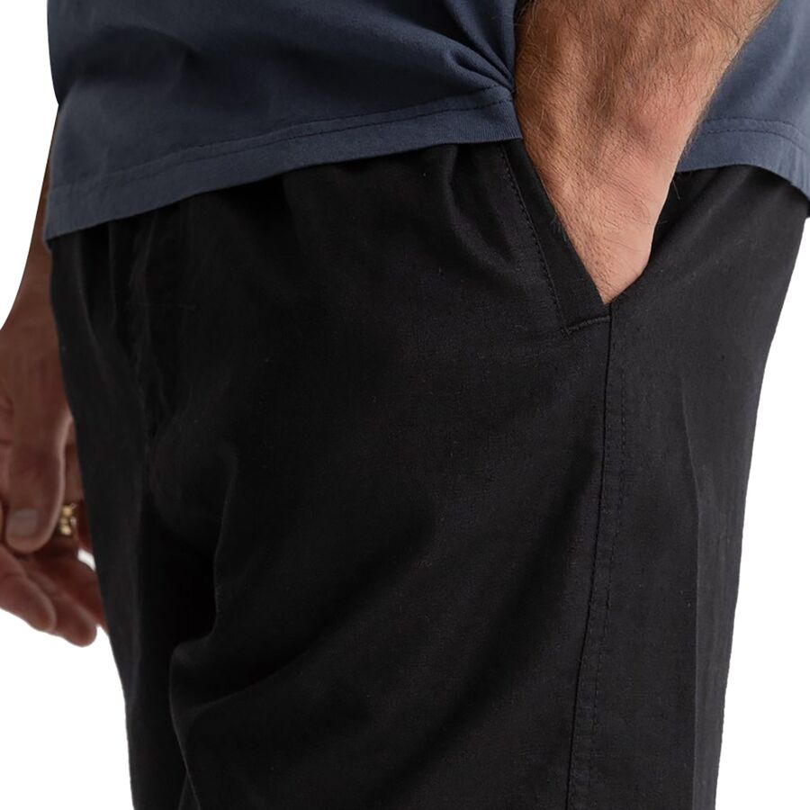Rhythm Classic Linen Jam Shorts - Men's Vintage Black