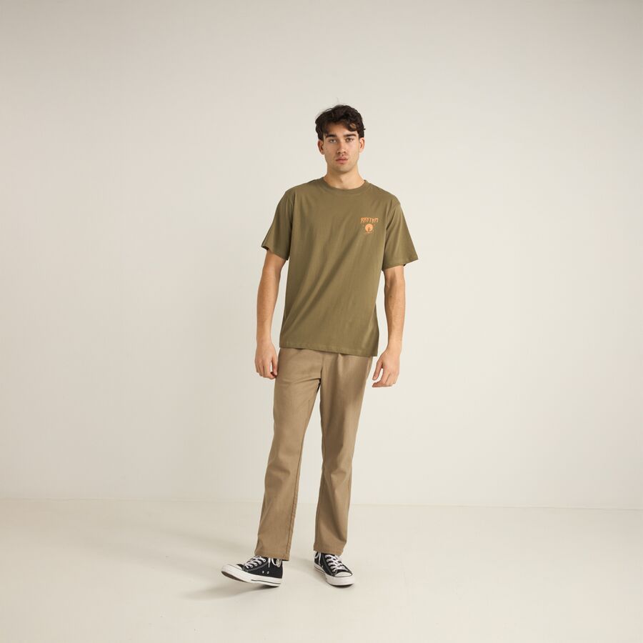 Rhythm Desert Locals Short-Sleeve T-Shirt - Men's Military Olive
