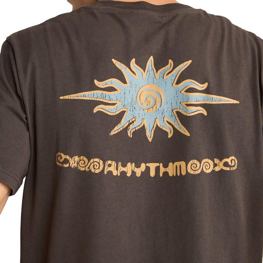 Rhythm Flame Printed Vintage Short-Sleeve T-Shirt - Men's Black